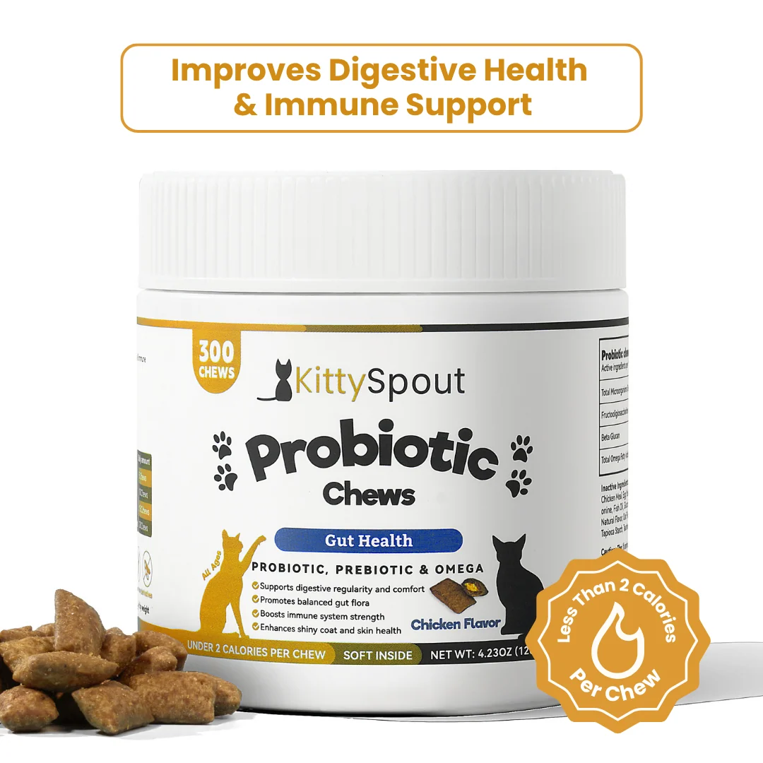 Probiotic Chews for Cats in a Soft Treat Format