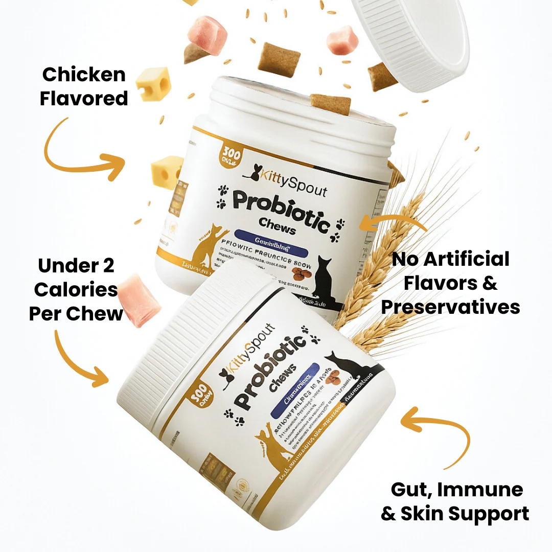 Probiotic Chews for Cats in a Soft Treat Format