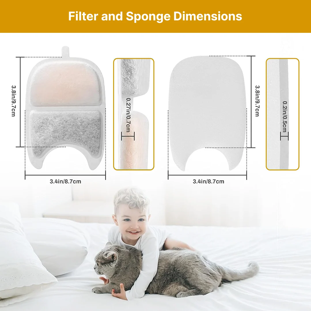 Filtri di ricambio wireless KittySpout con rimozione del 99% delle impurità