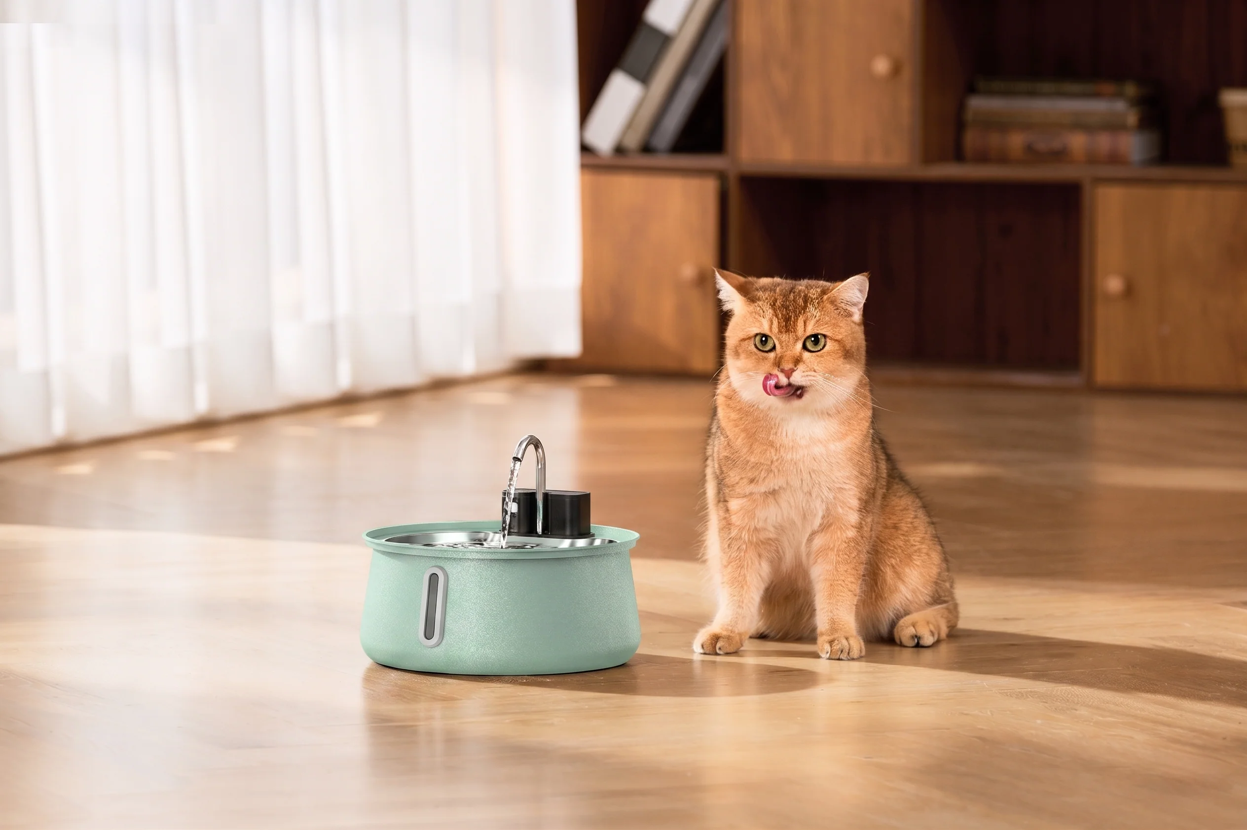 KittySpout trådløs fontæne 2.0 i farvet rustfrit stål